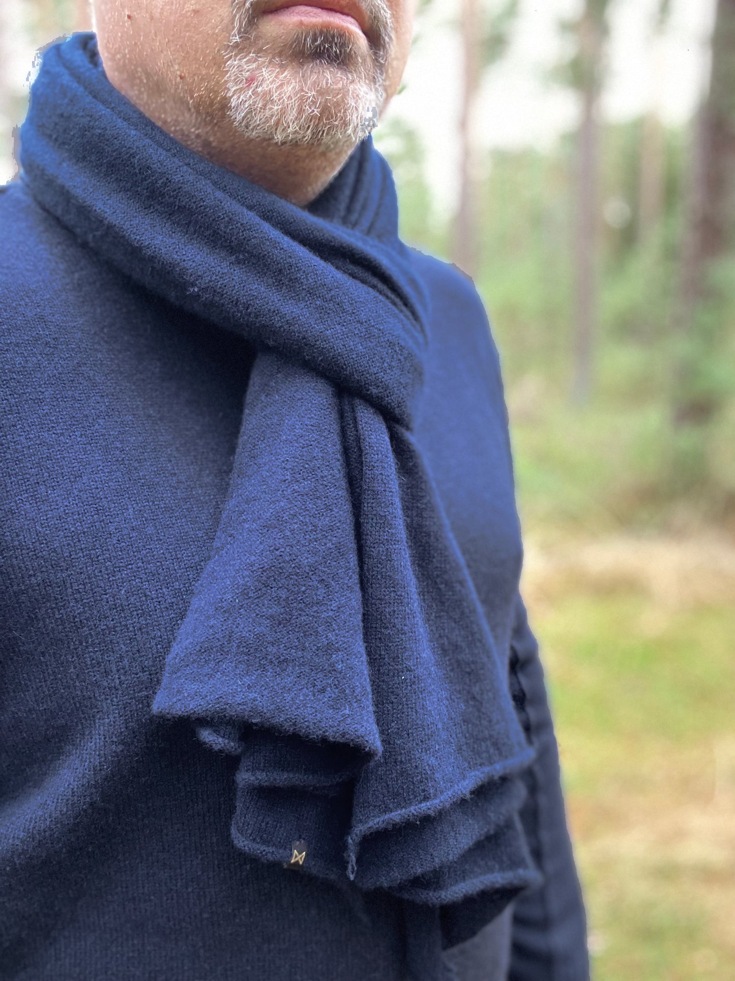 Schal Marineblau