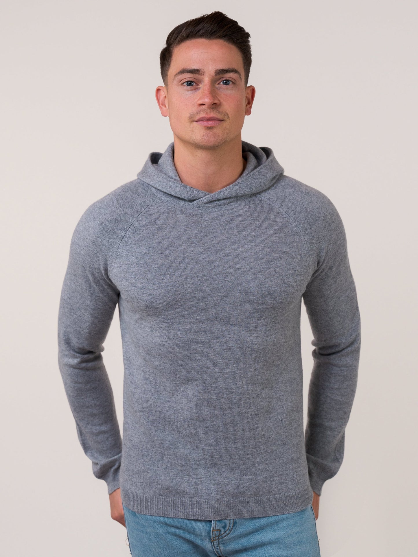 Athletic Hoodie fitted - light grey