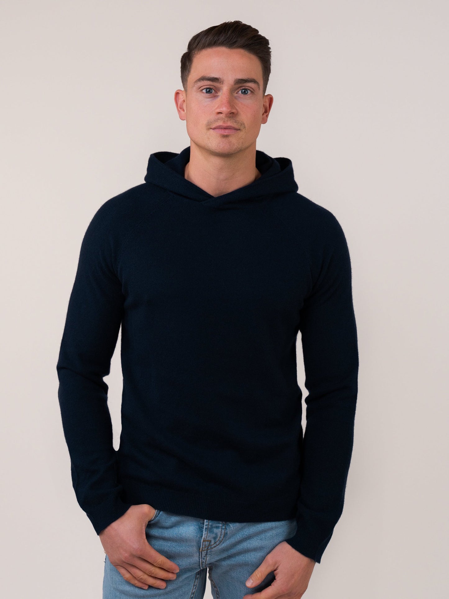 Athletic Hoodie fitted - navy