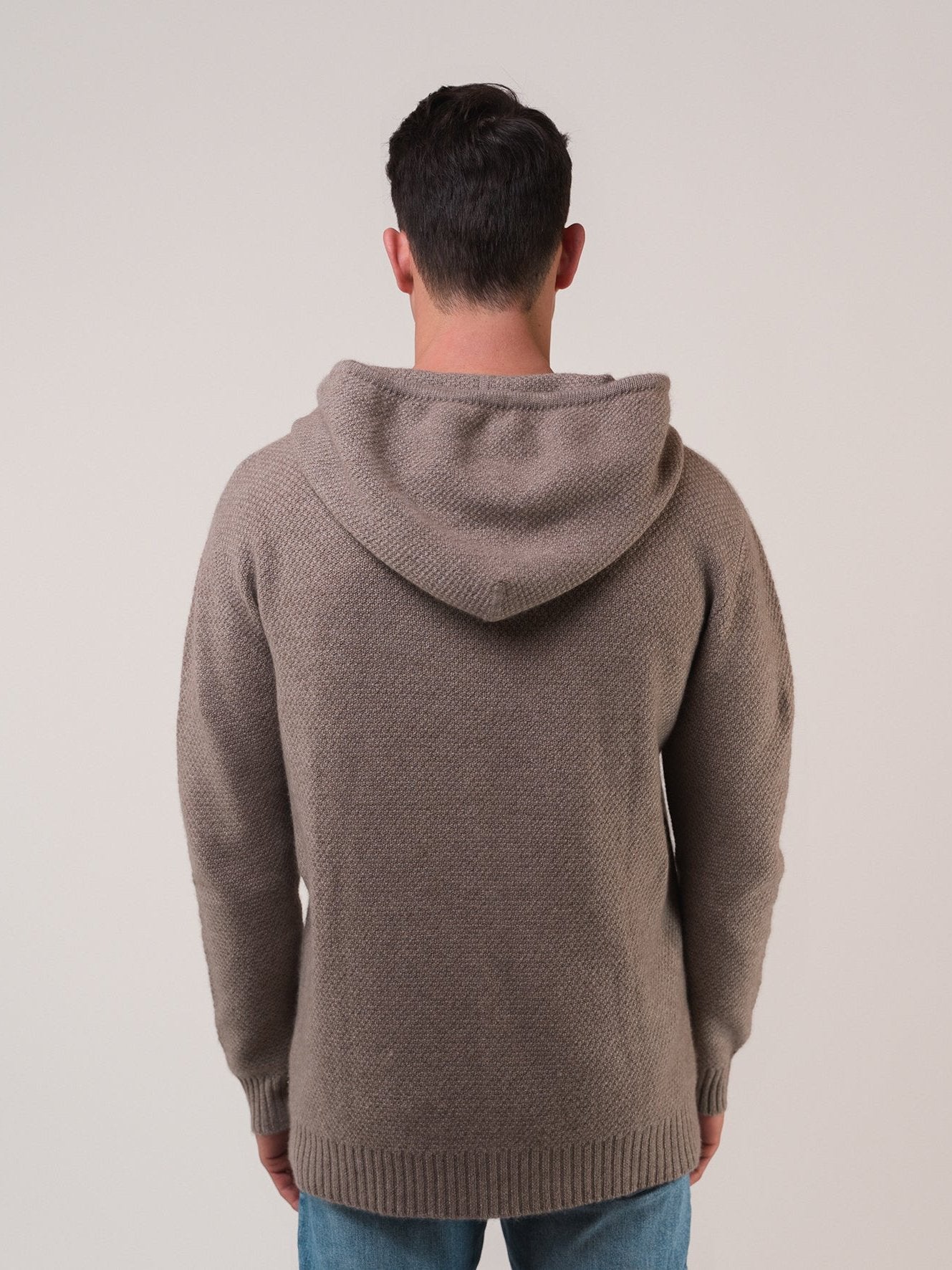 Oversized Hoodie Dunkeltaupe