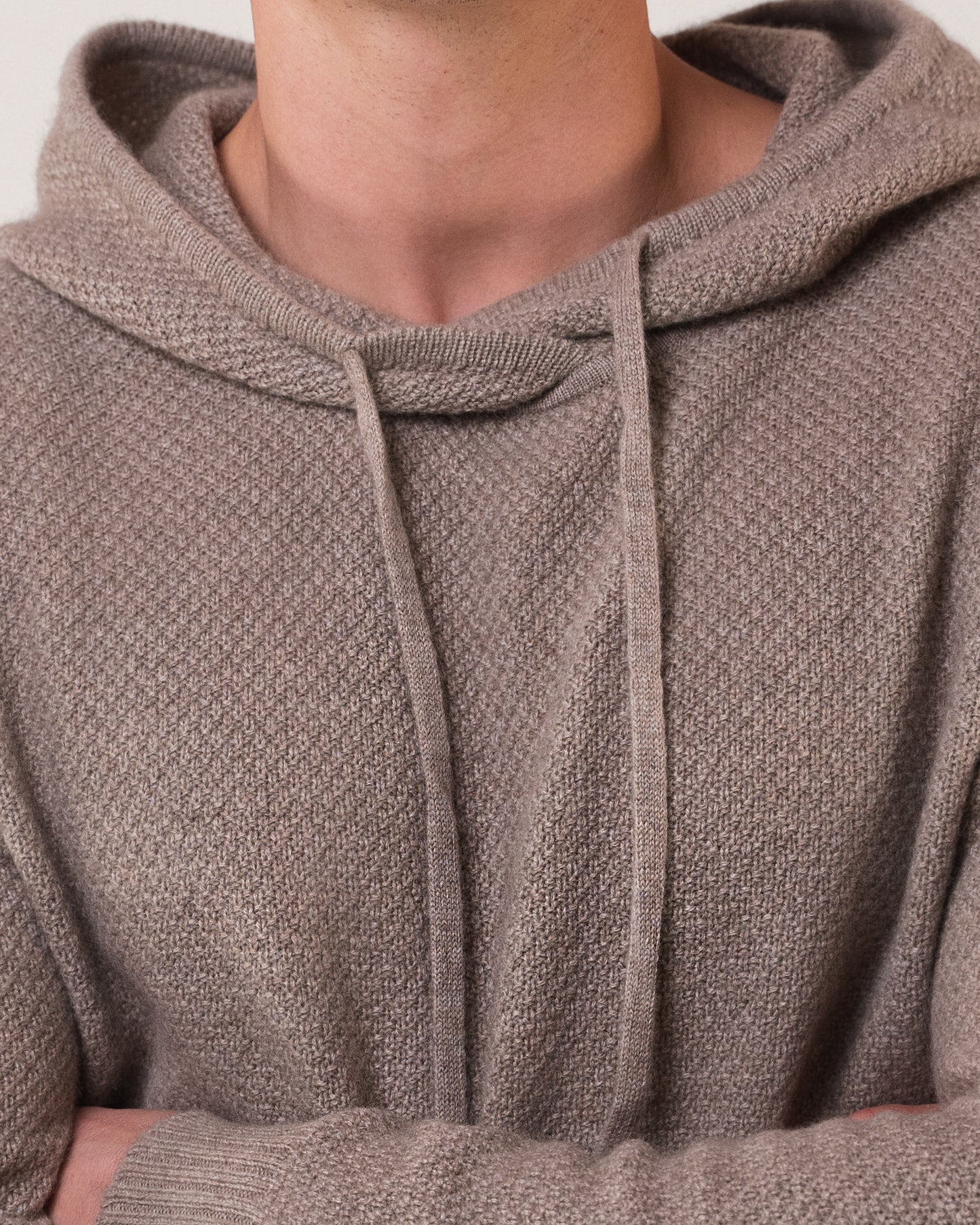 Oversized Hoodie Dunkeltaupe