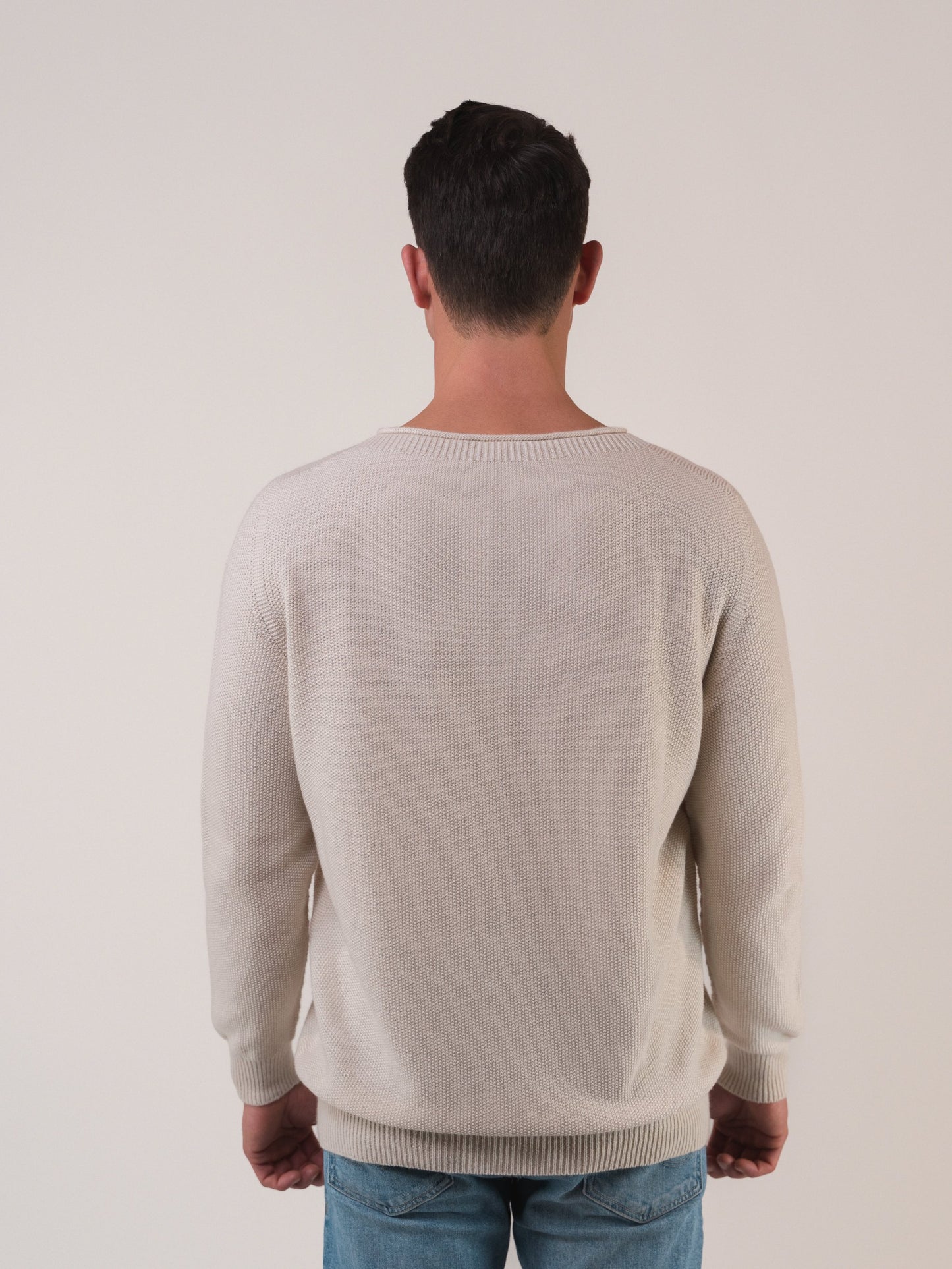 Oversized Rundhals Creme