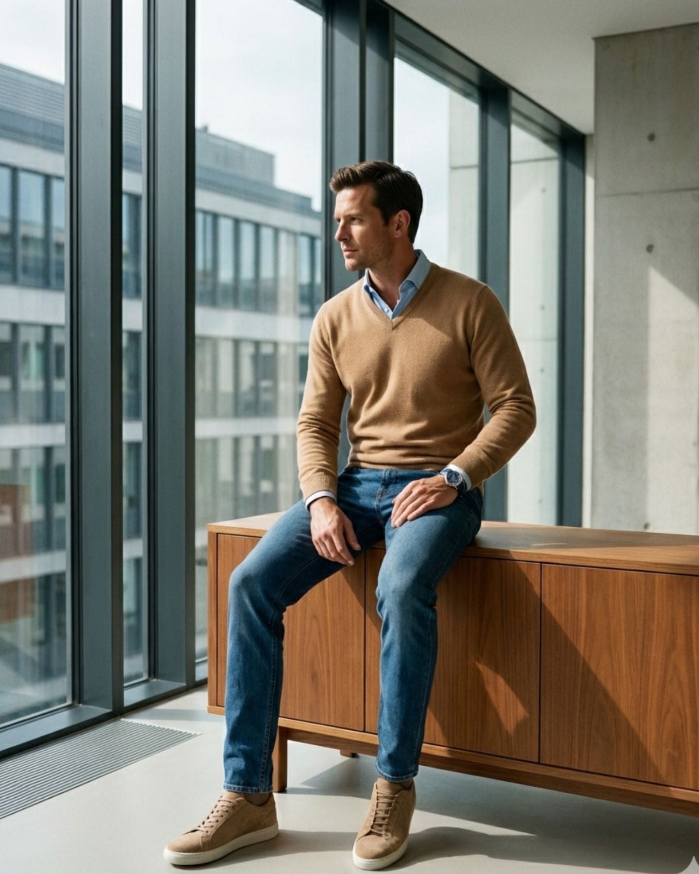 Essentials Rundhals Sand