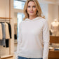Frau in Kaschmir Athletic Hoodie Creme