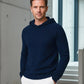 Mann im Kaschmir Athletic Hoodie Marineblau