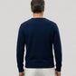Cashmere Premium Roundneck Navy Back View