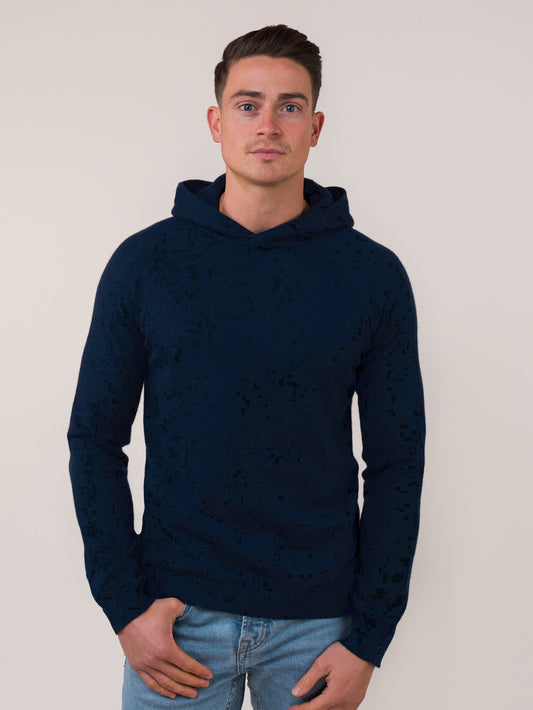 Athletic Hoodie Marineblau