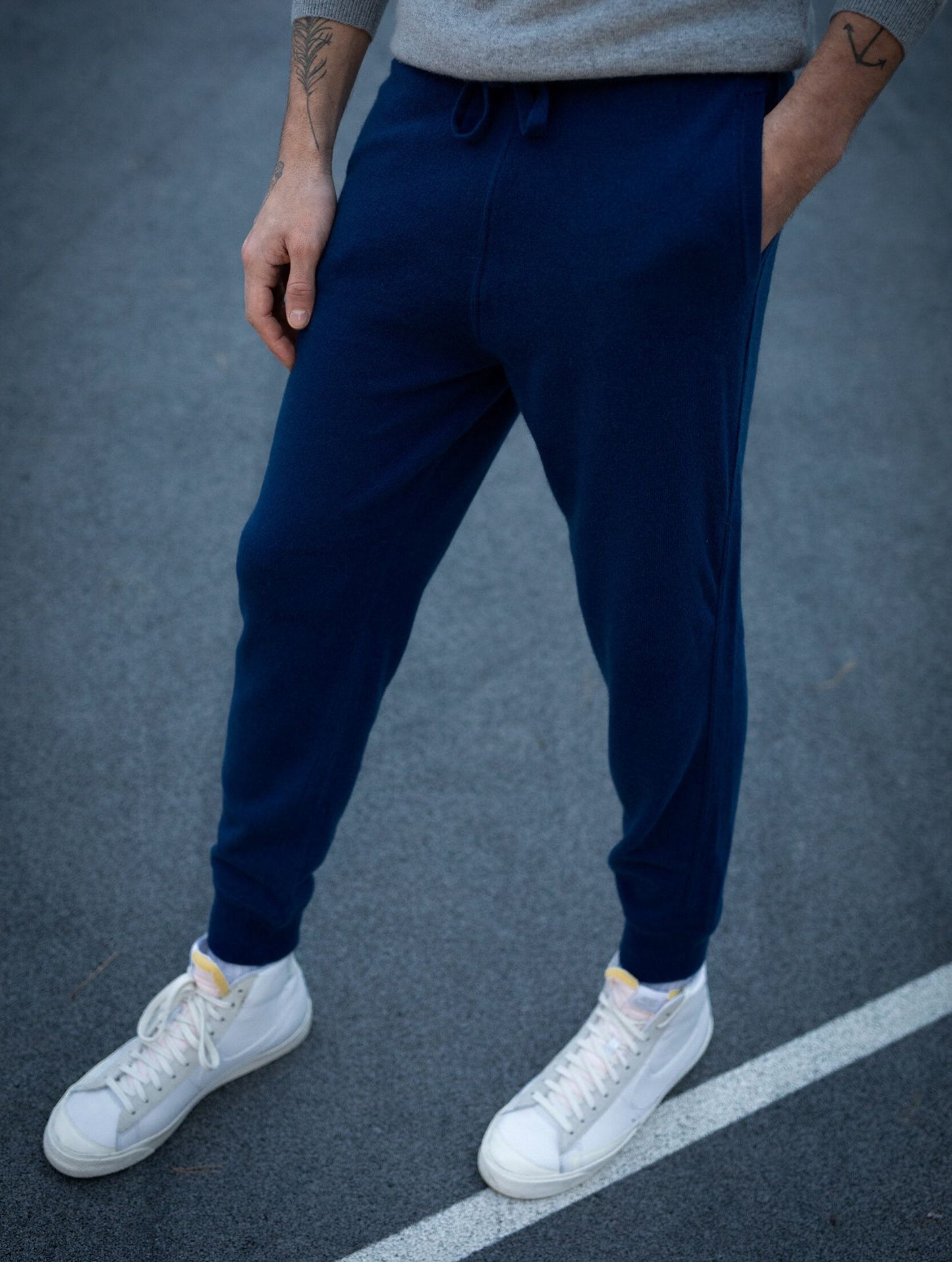 Freizeithose Marineblau