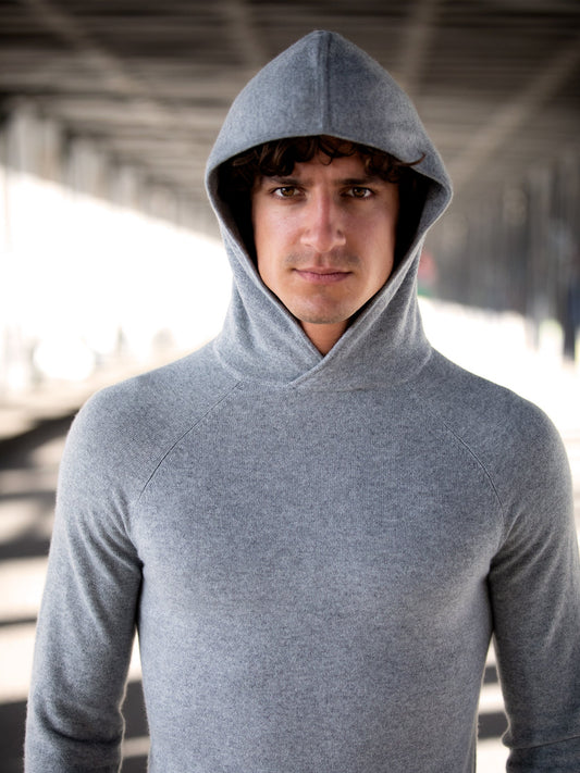 Athletic Hoodie in Grau