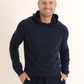 Set: Kaschmir Hoodie und Kaschmir Hose in Marineblau