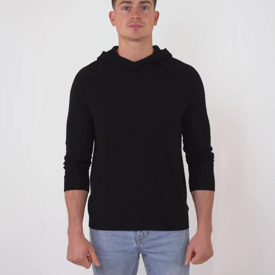 Kaschmir Athletic Hoodie Schwarz Video