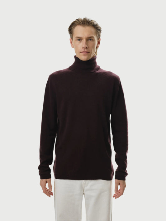 Essentials Rollkragen Bordeaux