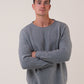 Oversized Rundhals Grau