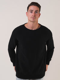Oversized Rundhals Schwarz M