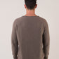 Oversized Rundhals Dunkeltaupe