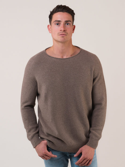 Oversized Roundneck - dark natural