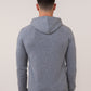 Herren Kaschmir Hoodie in Grau – Rückenansicht und Passform – Cashmere Brothers