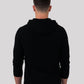 Schwarzer Herren Kaschmir Hoodie im Quiet Luxury Stil – Rückenansicht – Cashmere Brothers