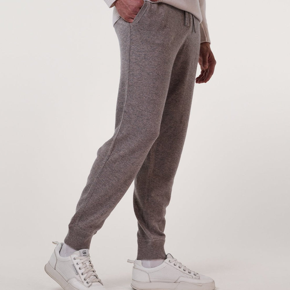 Kaschmir Hose taupe Seite